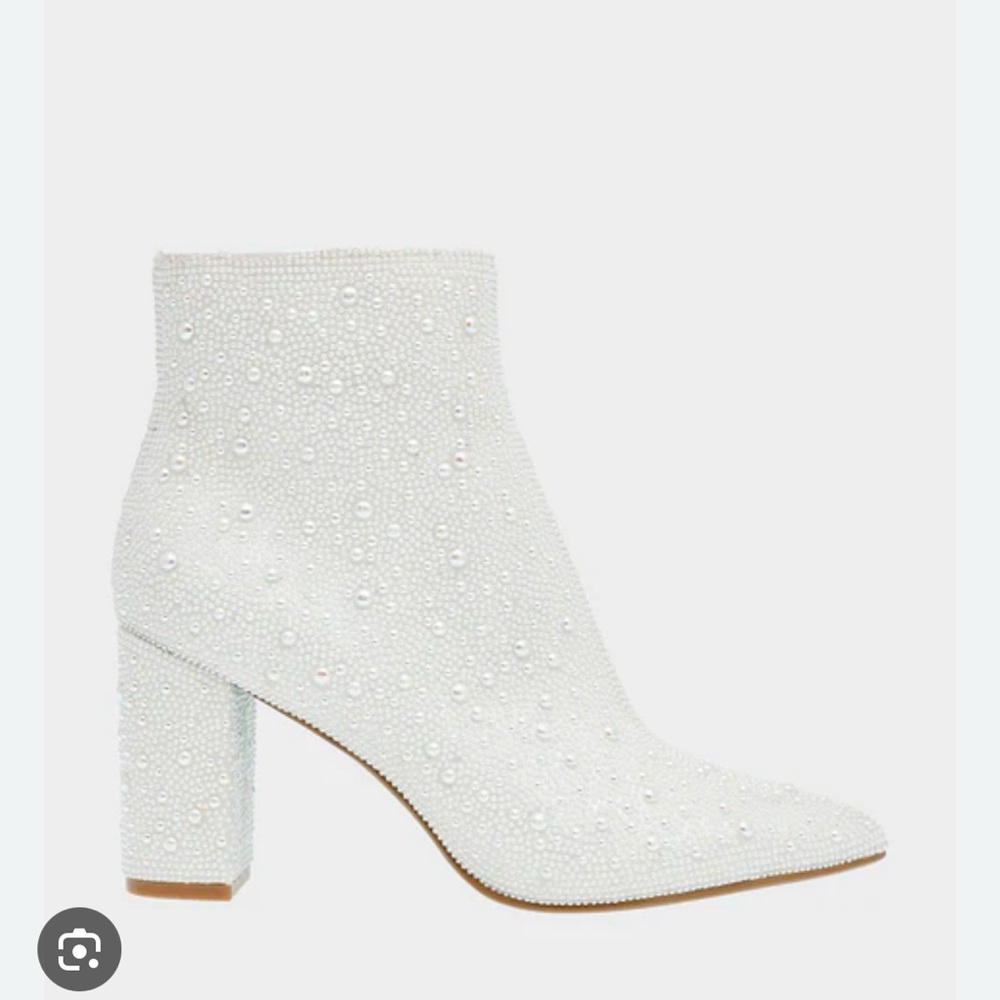 Betsey Johnson White Kyla Bootie